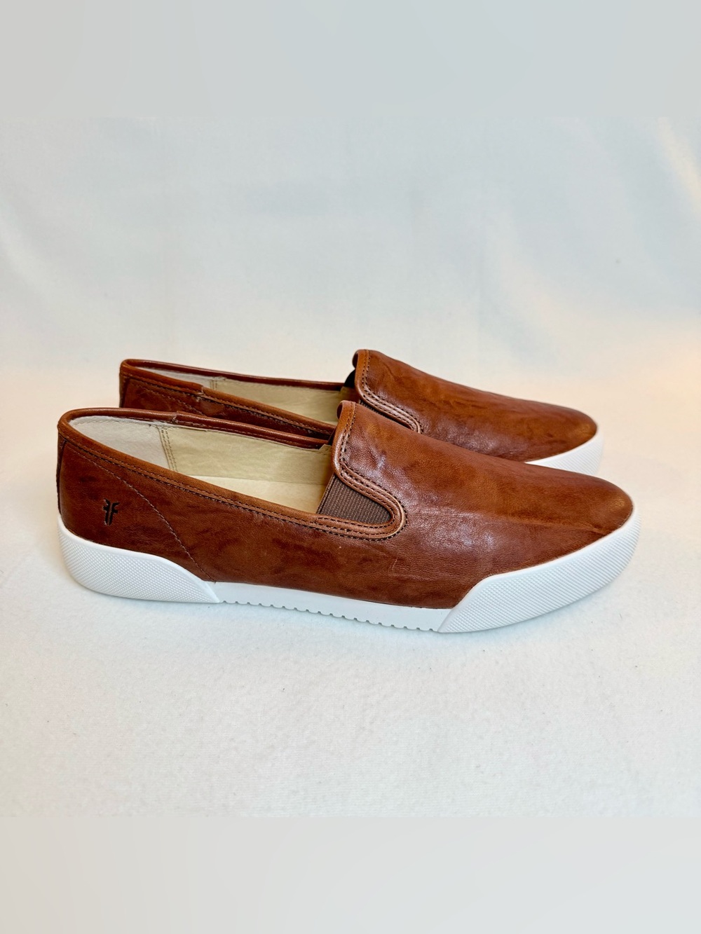 Frye Women's Brown Slip-On Leather Loafers